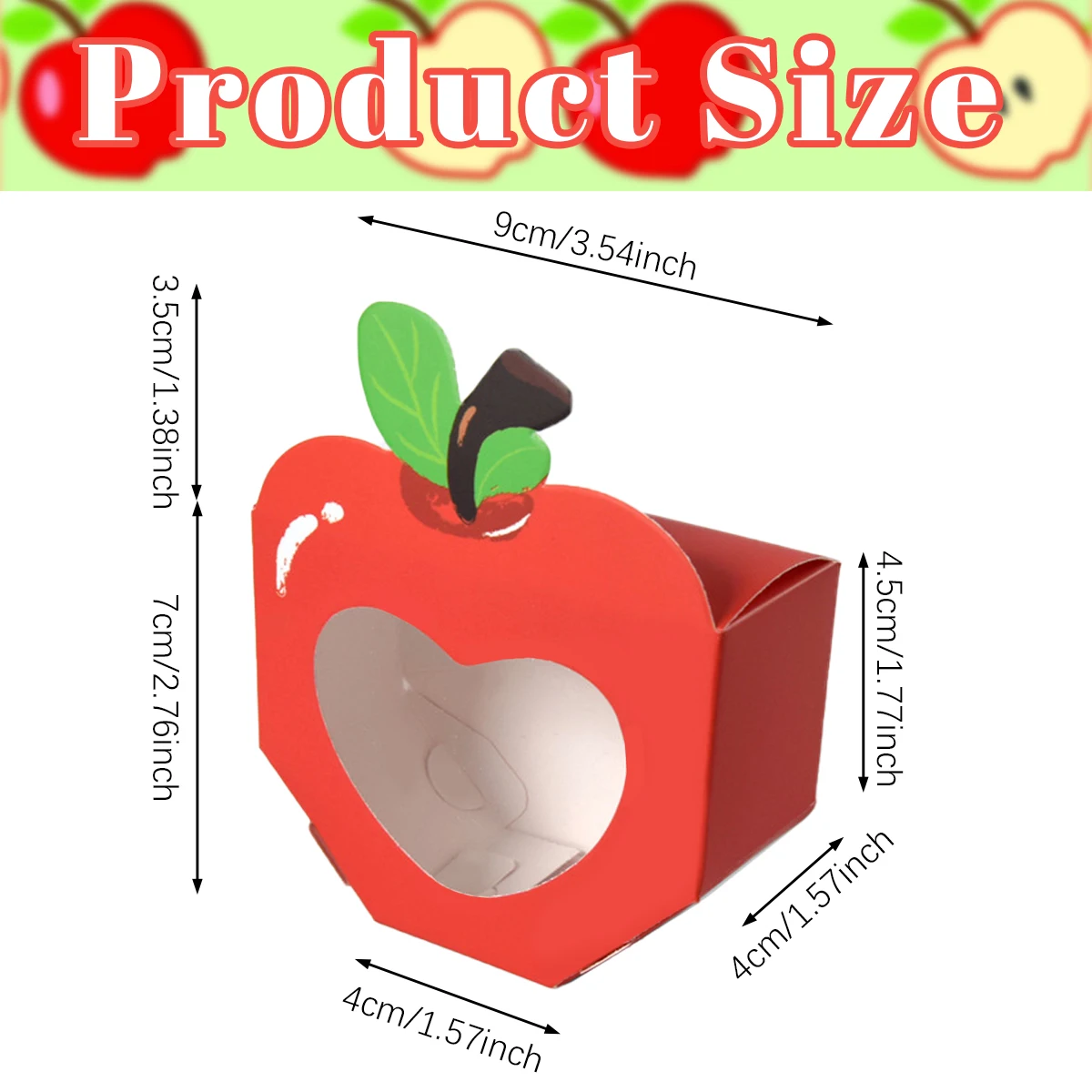 10/20Pcs Apple Window Candy Bo - Food Like Snacks ulasan dan harga