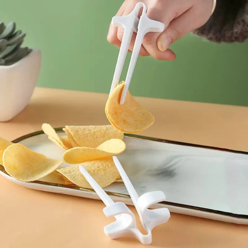 1PC Lazy Finger Food Clips Mul - Snacks Food Video ulasan dan harga