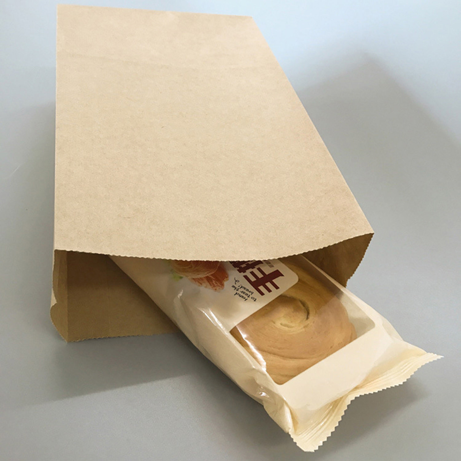 100pcs Kraft Paper Bag Small S - Food With Snacks ulasan dan harga