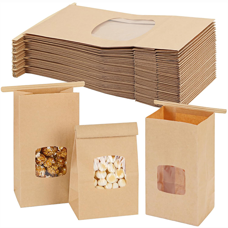 10Pcs Bakery Bags, Window Seal - Food Like Snacks ulasan dan harga