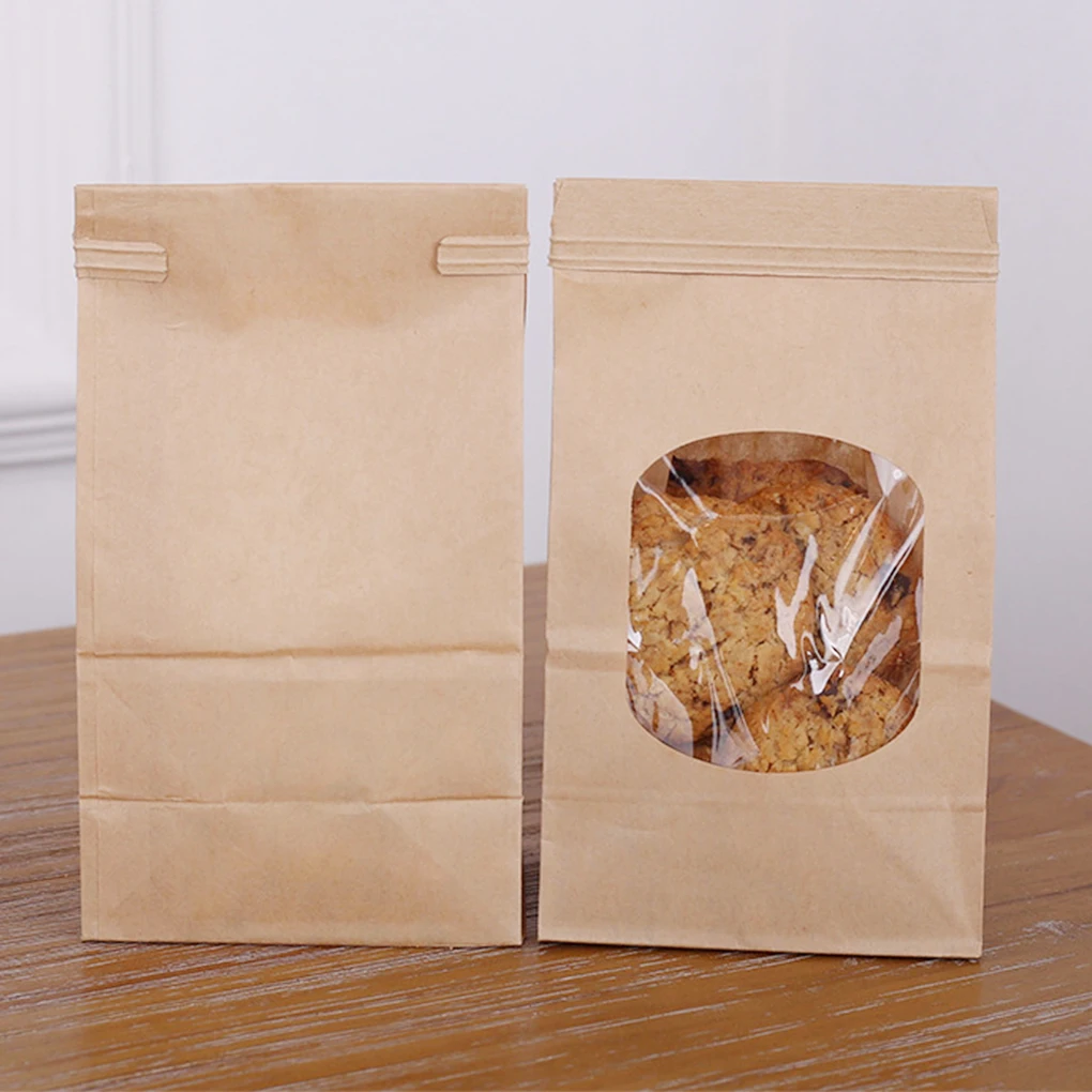 10Pcs Bakery Bags, Window Seal - Food Like Snacks ulasan dan harga