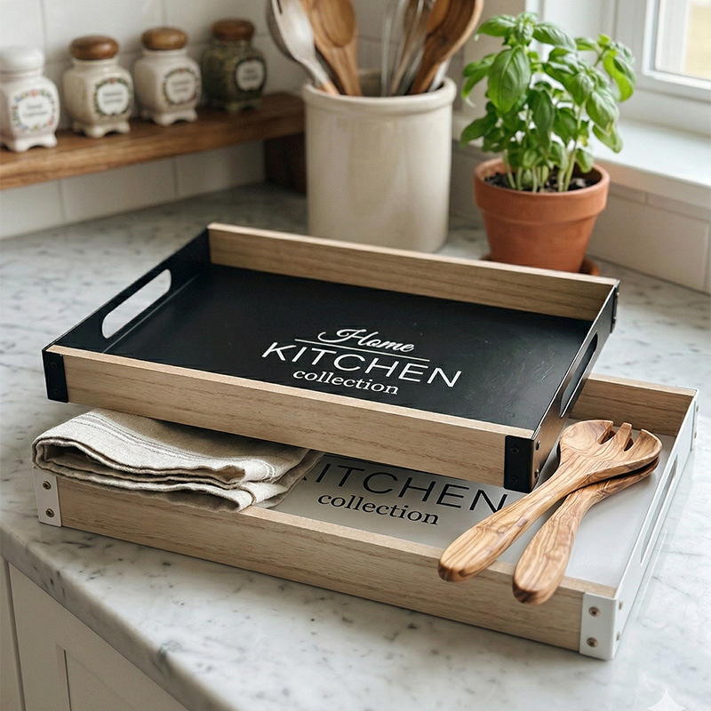 Nordic Breakfast Metal Tray wi - Korean Food Snacks ulasan dan harga