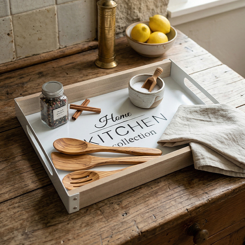 Nordic Breakfast Metal Tray wi - Korean Food Snacks ulasan dan harga