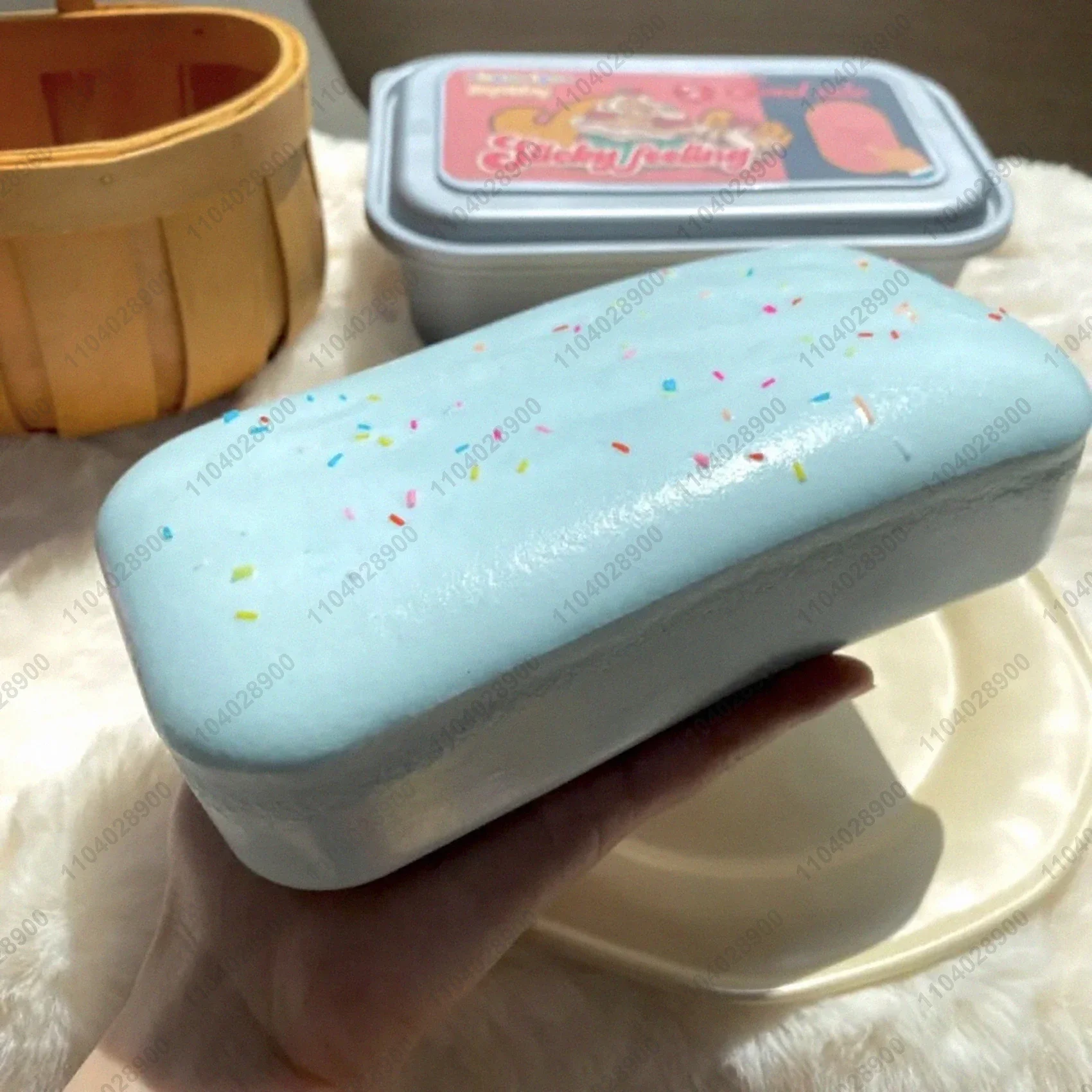 Sticky Box Cake Squishy Toy Sl - Korean Food Snacks ulasan dan harga