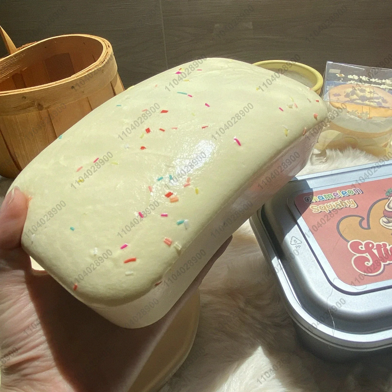 Sticky Box Cake Squishy Toy Sl - Korean Food Snacks ulasan dan harga