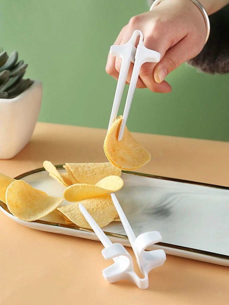 1/2/5 Pcs  Lazy Fingers Chopst - Snacks Food Video ulasan dan harga