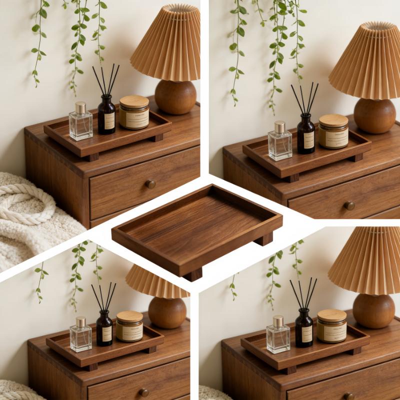 * Tableware Solid Walnut Woode - Food Like Snacks ulasan dan harga