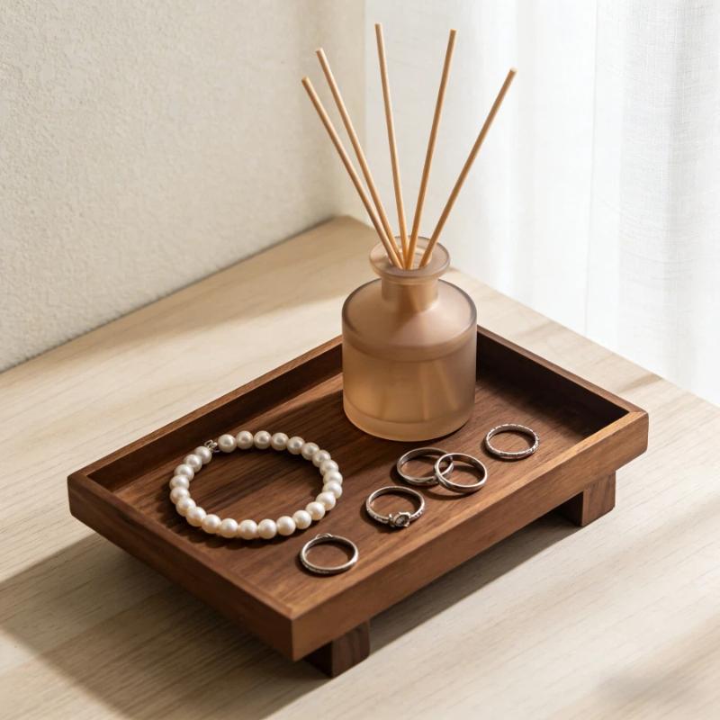 * Tableware Solid Walnut Woode - Food Like Snacks ulasan dan harga
