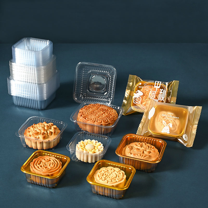 100pcs Mooncake Plastic Tray P - Food Like Snacks ulasan dan harga