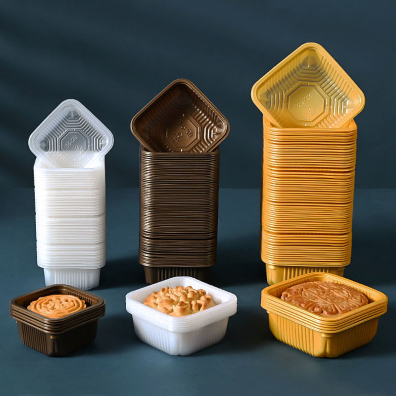100pcs Mooncake Plastic Tray P - Food Like Snacks ulasan dan harga